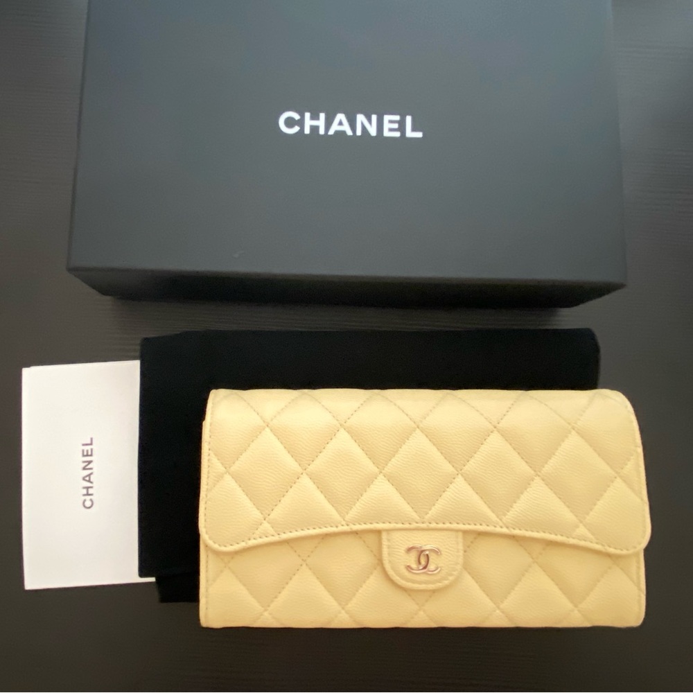 Chanel classic long flap wallet. New in box!